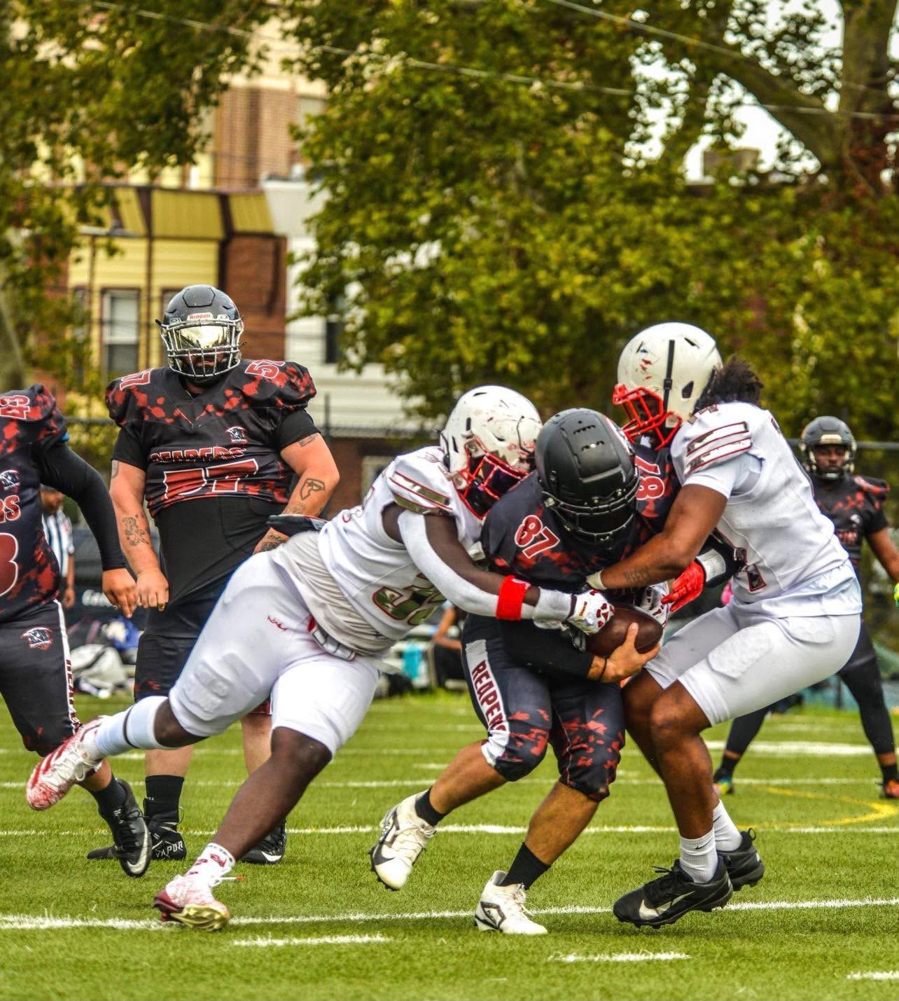 Vonree Ward #14 making the tackle — confirmed by BG