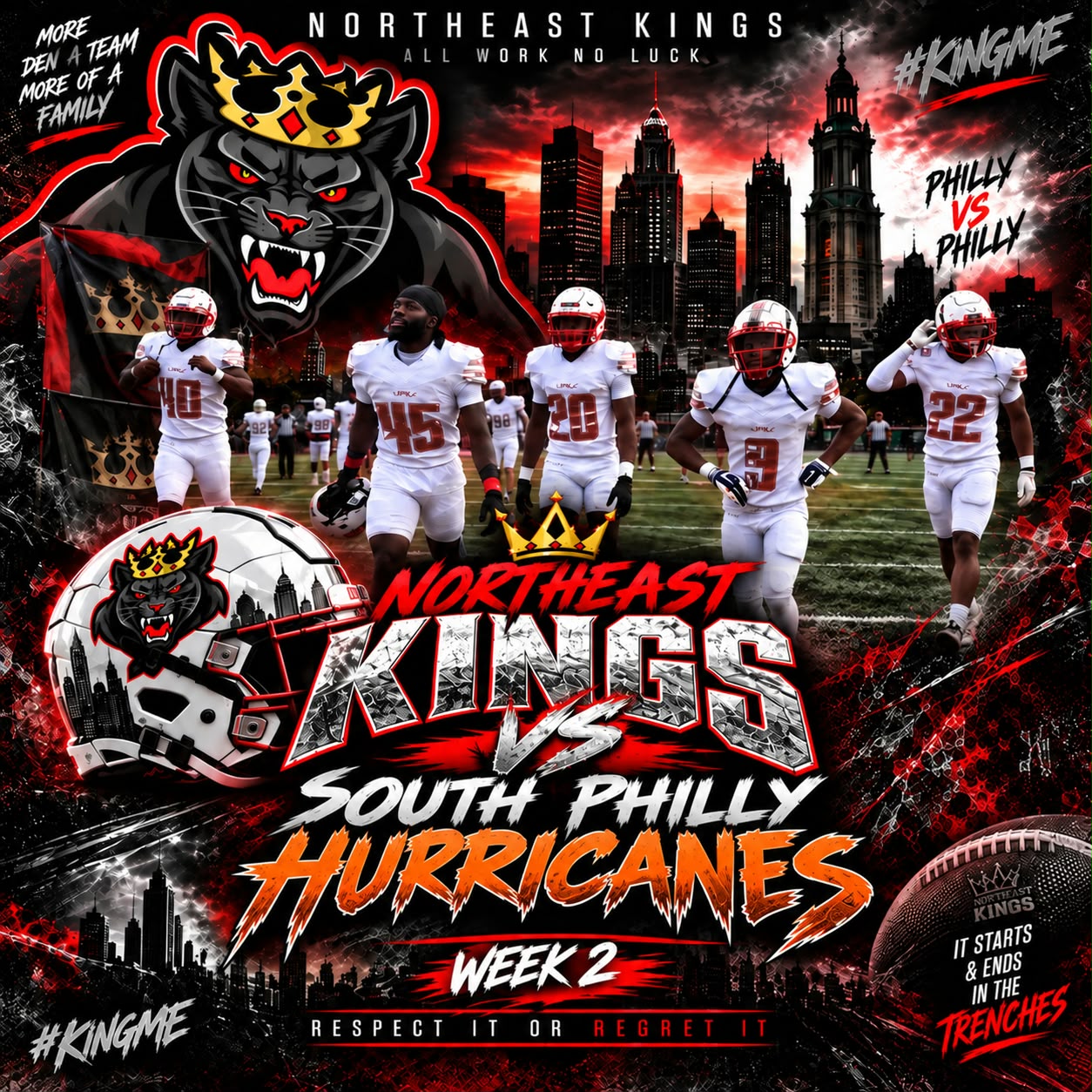 Kings versus South Philly Hurricanes game flyer